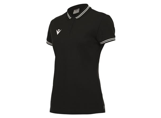 Hambo Polo Dame SORT/HVIT XS Poloskjorte i bomull til dame 