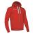 Motown Full Zip Hooded Jacket RED XS Hettejakke i bomullsmiks 