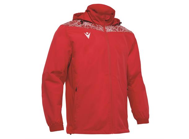 Lahti Showerjacket RØD/HVIT M Vann- og vindavstøtende jakke - Unisex 